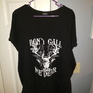 Torrid V neck cut out tshirt